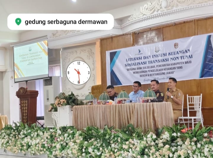 PT.Bank SulselBar cabang Sengkang Gelar Sosialisasi Transaksi Non Tunai